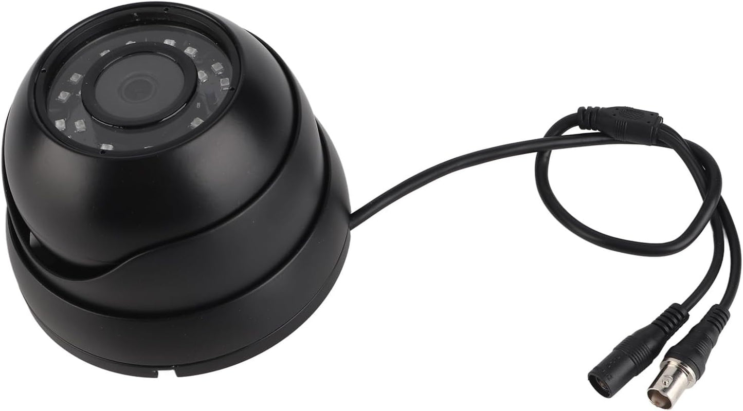 Ejoyous 1080P 120 14LED 360 Dome Camera CCTV Wide Angle Night Vision Adjustable with Audio for Bus Truck Cabin (Black)