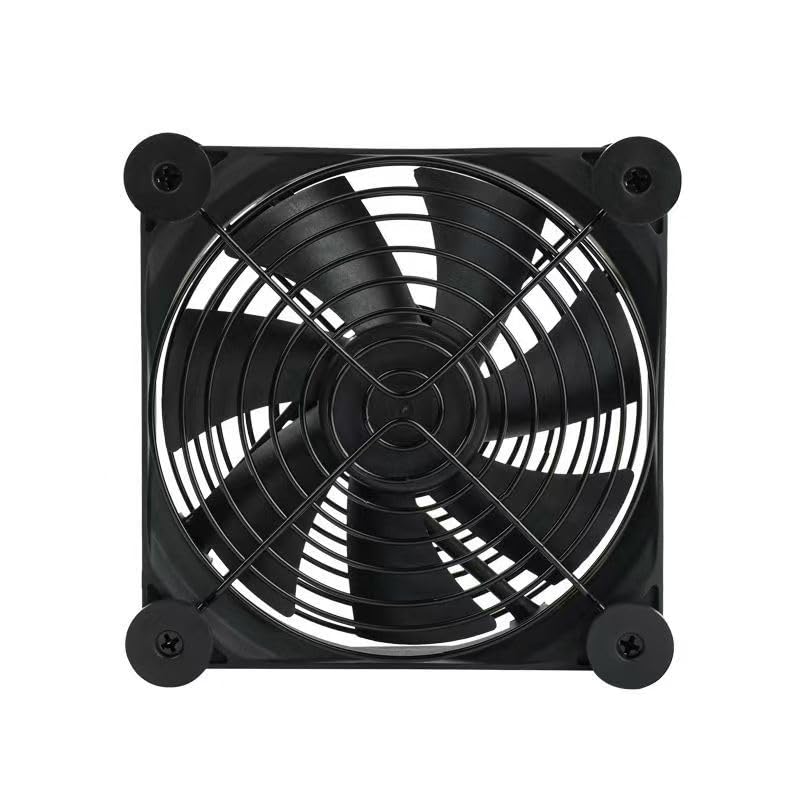 120mm 3-Degree Quiet Dual USB Fan Dual-Ball Bearings, with L/M/H Speed Controller High Airflow Cooling Fan for Receiver