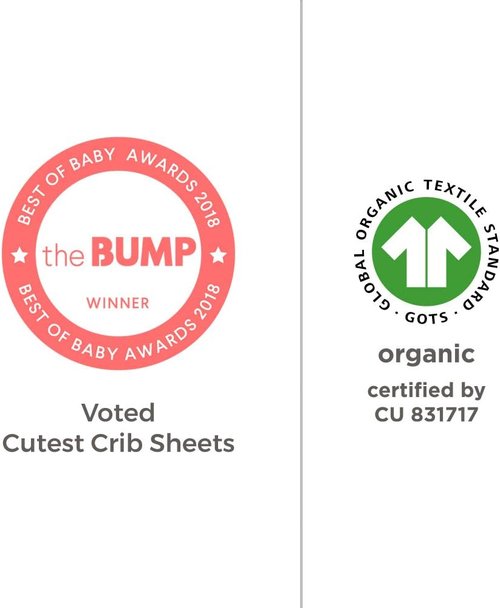 Burt's Bees Baby Organic Cotton Fitted Crib Sheet - Breathable for Standard Crib & Toddler Mattresses