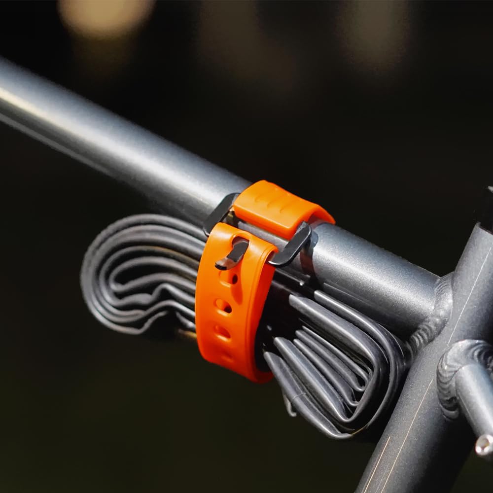 Utility Straps Pro (2-Pack) - Heavy-Duty 40lb Secure Straps for Bikes, Skis, Moto Gear, Tools & More - Freeze-Proof, Safety Orange (27.5in(70CM))