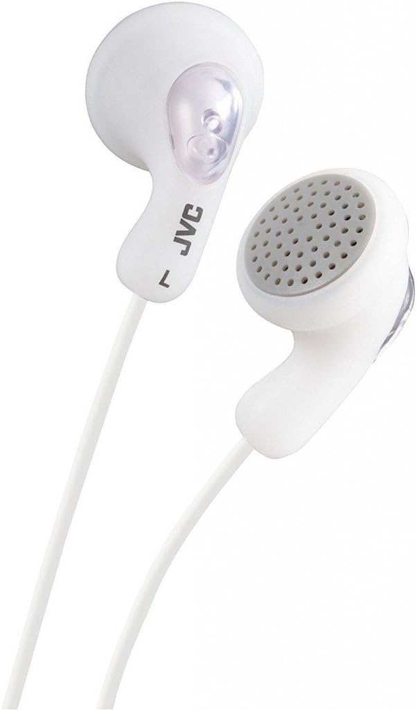JVC Gumy Earbud Headphones - Comfortable Fit with Soft Rubber Design
