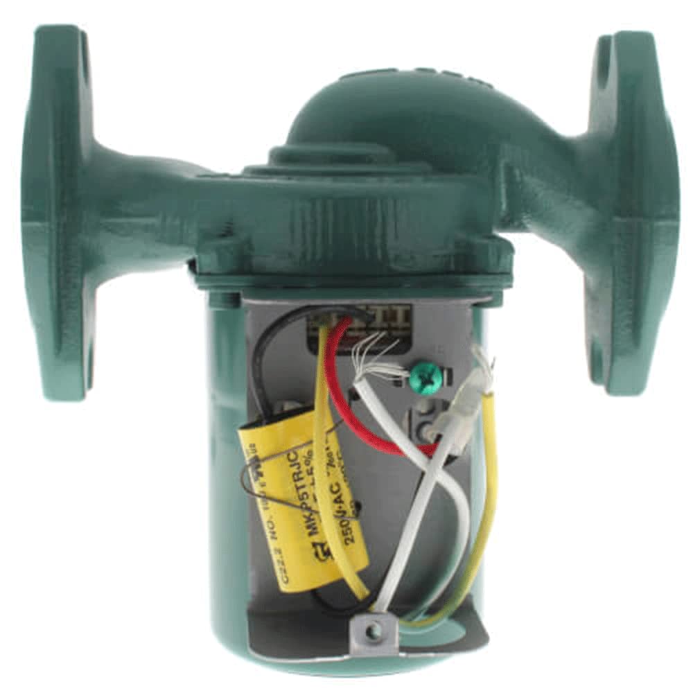 Taco 007-F5 Cast Iron Circulator, 1/25 HP Pump with Universal Pump Flange Gaskets and Wire Gland, Green