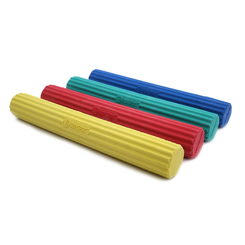 Body Sport Twist & Flex Bar, Green, Medium, 15 lb. – Flexible Rehab Equipment for Tennis Elbow, Golfer's Elbow, Arm Injuries, & Tendonitis – Resistance Training for Improved Grip & Strength
