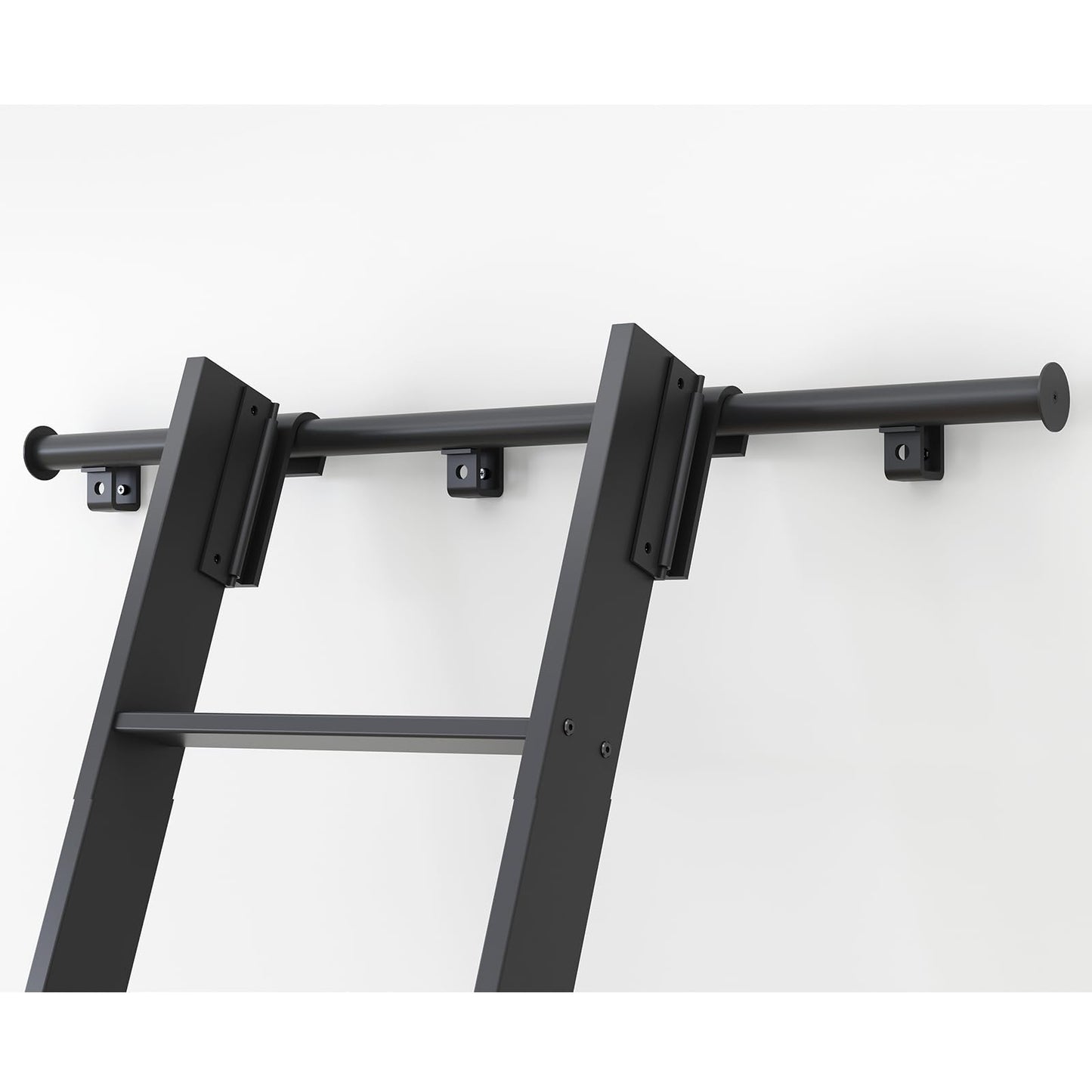Fredbeck 8ft Rolling Library Aluminium Step Ladder 96" with 12FT Track Kit