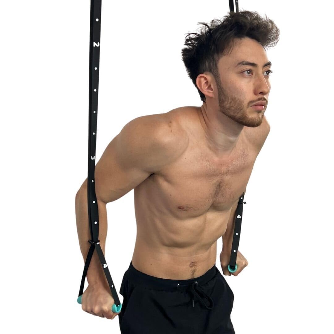 Kensui Nanobars V2 – Ultra-Compact Portable Suspension Trainer – Pocket-Sized Home Gym for Travel & Outdoor Workouts – 600lb Capacity – Dual Anchor System with Rotating Handles (Black)