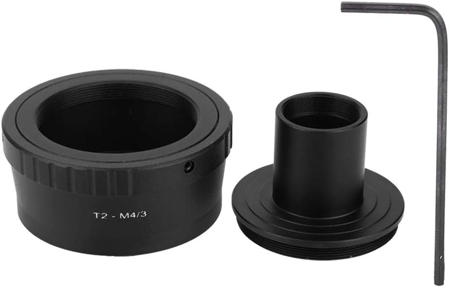 Bindpo T2-M4/3 M42 23.2mm M4/3 Microscope Adapter with Thread, Converter for T Mount Microscope Eyepiece to for Mount