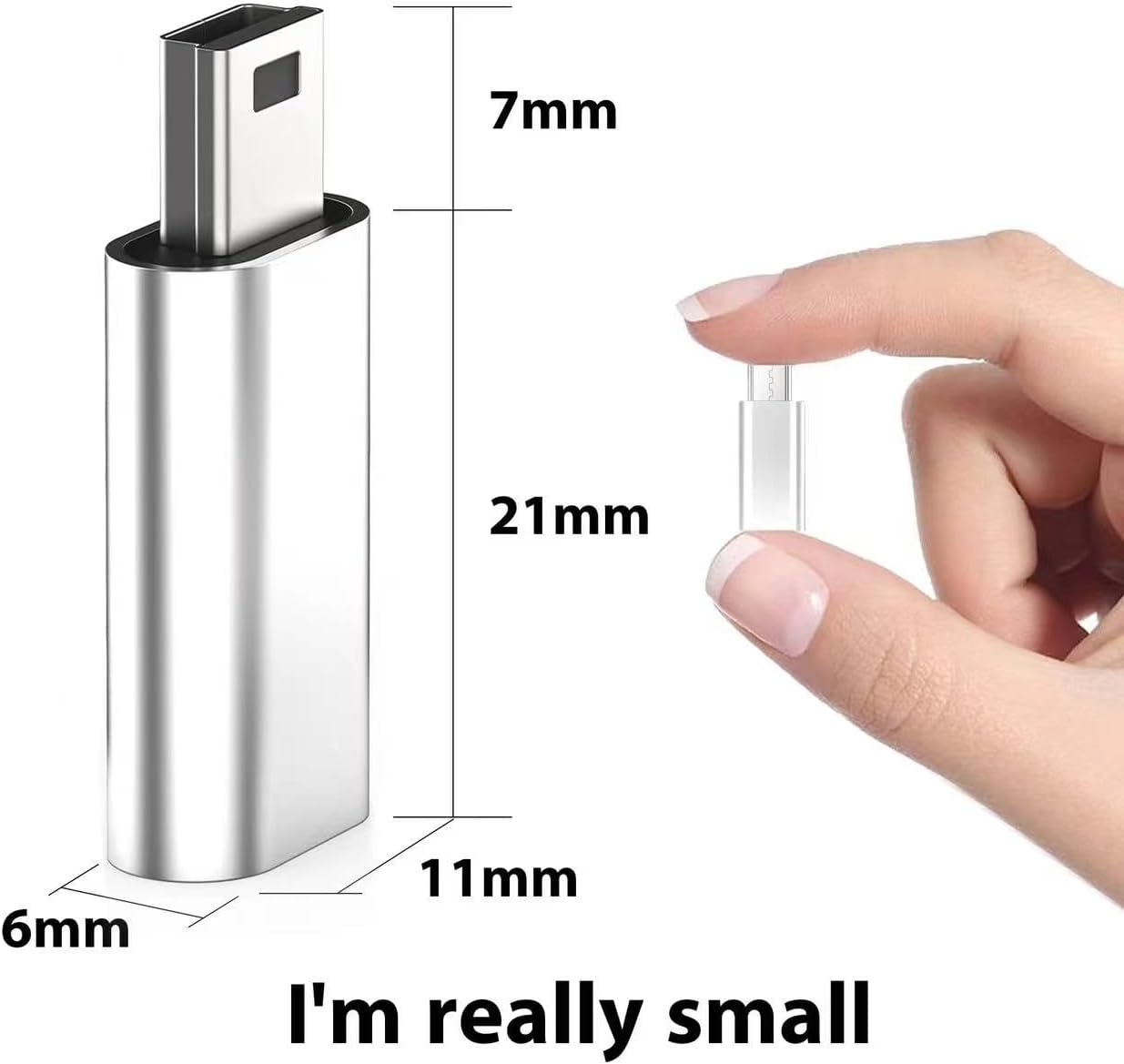 sovunis 2.0 (2-Pack), MP3 Mini USB to USB C Adapter USB Type C Female to Mini USB Male Converter Connector Support