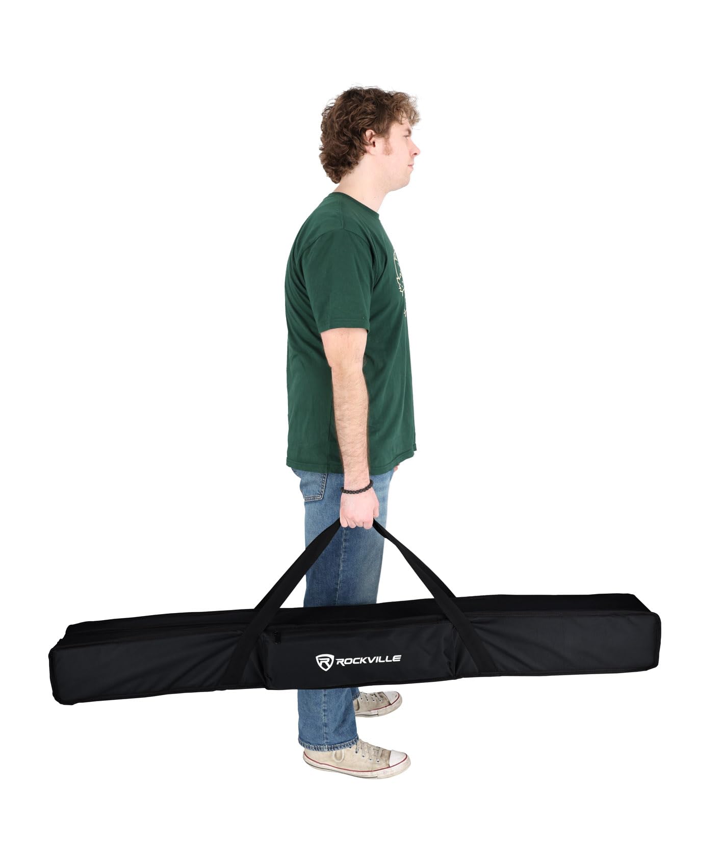 Rockville 4X Rock Saber White Wireless DMX DJ Tube Lights, 5ft, 23H Rechargeable Battery, 192 RGBWA LEDs, IP65 Indoor/Outdoor, App Control+Remote, Padded Bag, Floor Stand/Truss Mount