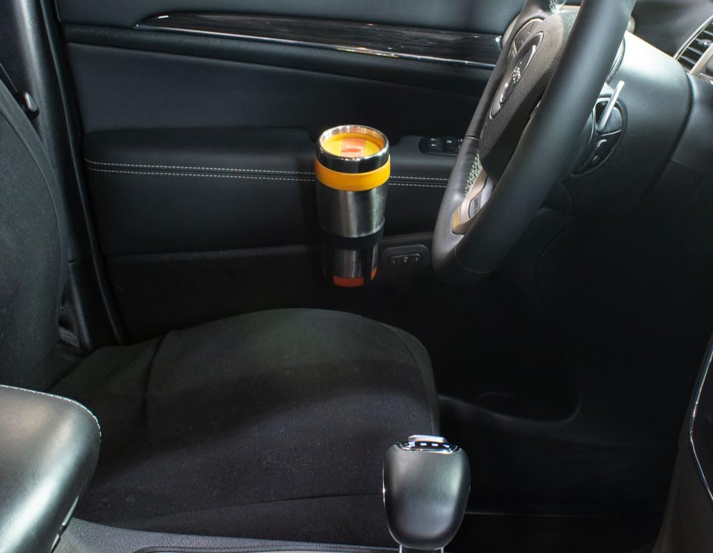 Custom Accessories Large Plastic Cup & Beverage Holder, Black, 44oz (3.5L), Pack of 2