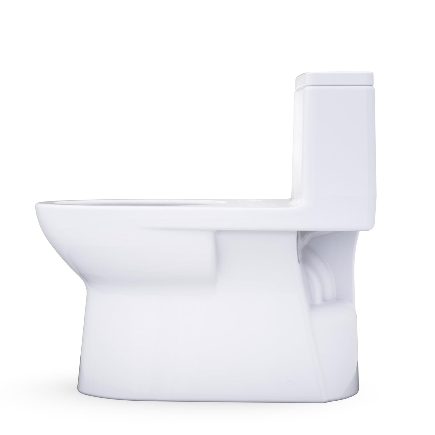 TOTO® Redington™ One-Piece Elongated 1.28 GPF WASHLET®+ and Auto Flush Ready Universal Height Toilet with CEFIONTECT®, Cotton White - CST672CEFGAT40#01
