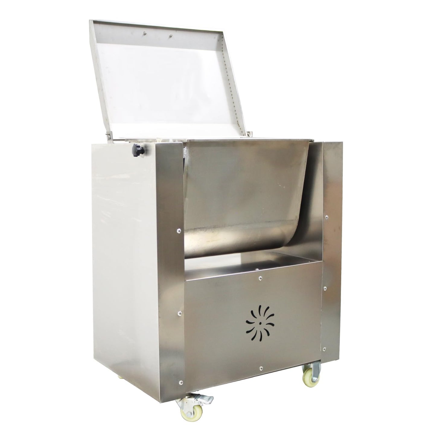 Banfluxion 110V Commercial Electric Meat Mixer Stainless Steel Meat and Vegetable Blender Electric Food Mixing Machine, 50L, 1.5KW