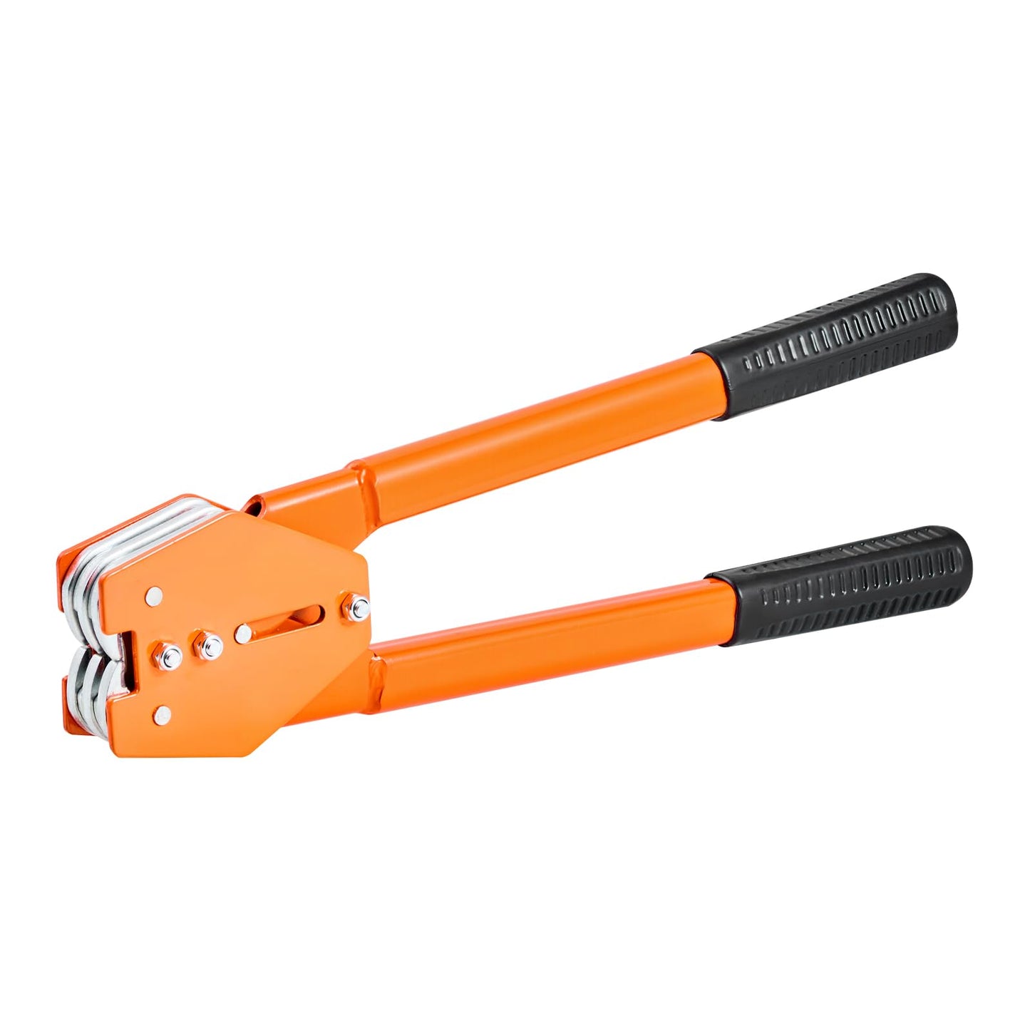 VEVOR Banding Strapping Kit, Heavy Duty Banding Sealer Tool with 1000 ft Length PET Band, 300 Metal Seals, Plastic Manual Pallet Packaging Strapping Kit for Warehouse/Shipping/Moving/Home, Orange