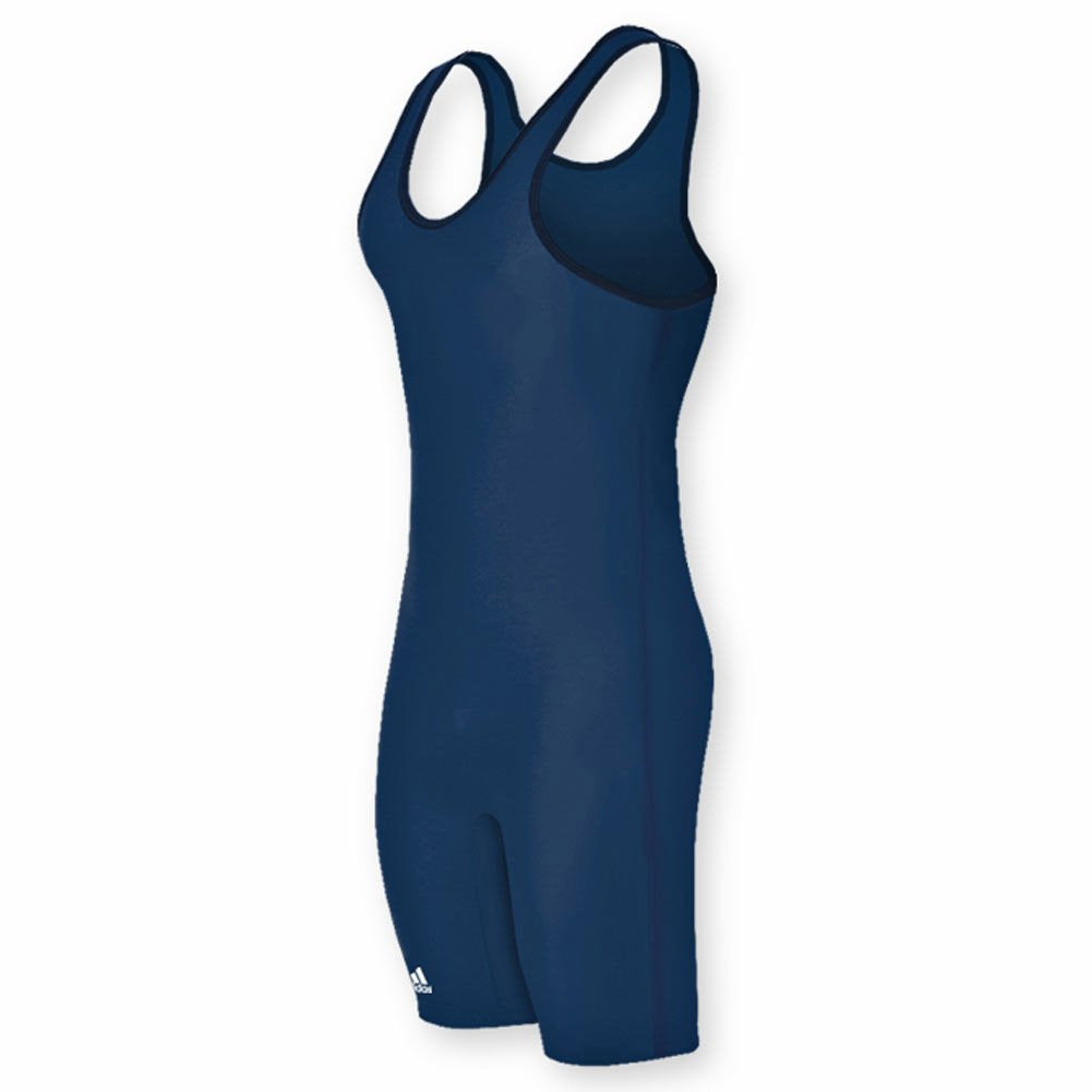 adidas Youth Solid Wrestling Singlet YXS: Navy