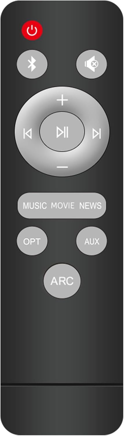 Assistrust KY-8000 KY-2023 Remote Control for and TV Soundbar