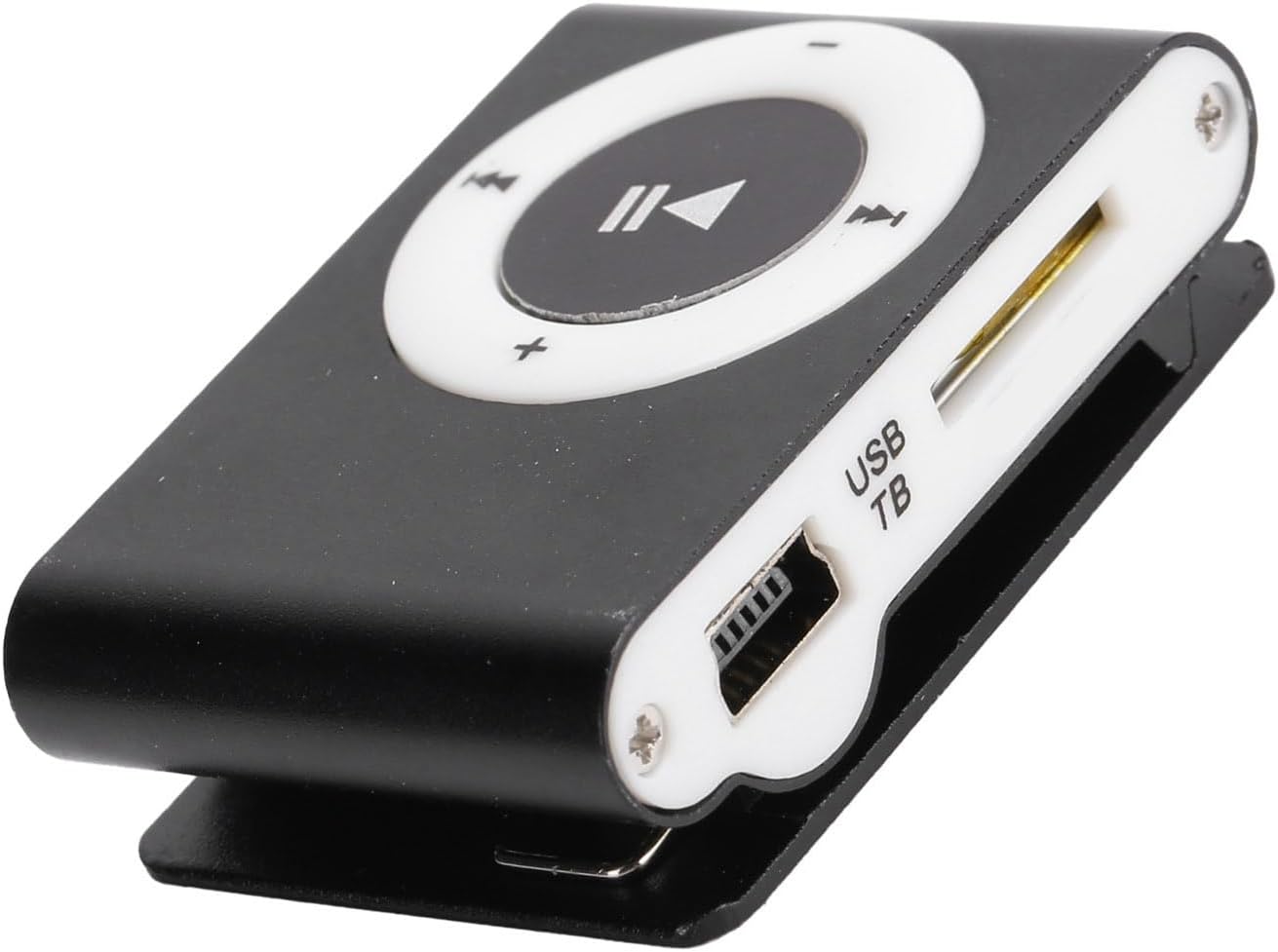 ASHATA MP3 MiniMP3 Mini Player, Portable Music Player with Clip, Digital Music Media Player BackClip Player