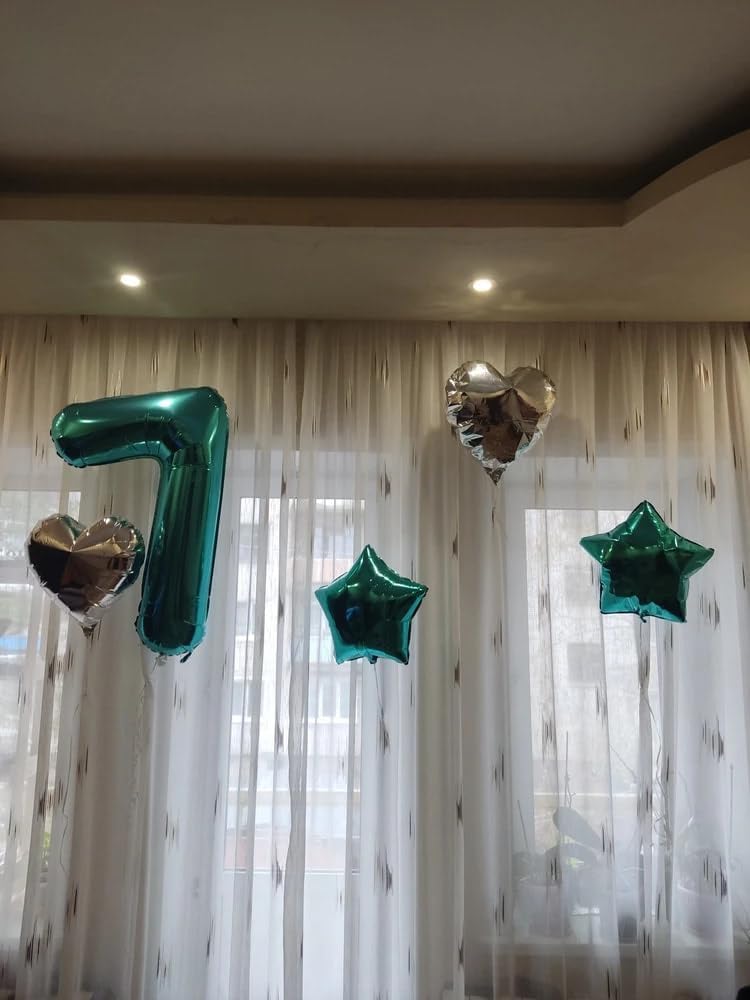 Teal Blue Number 3 Balloon - 40 Inch Birthday Decoration for Kids & Women Parties