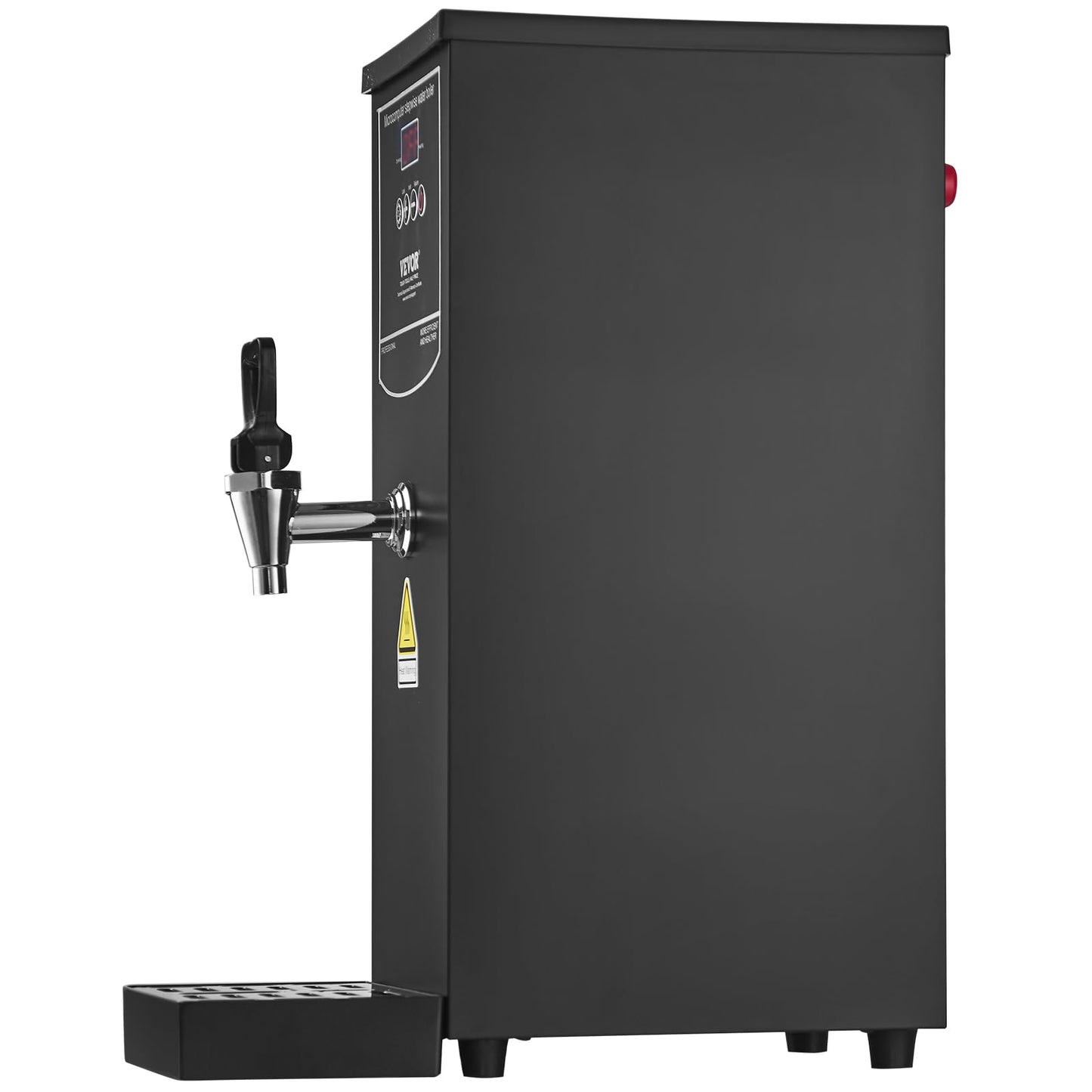 VEVOR Commercial Water Boiler, 10L Electric Hot Water Dispenser with 316 Stainless Steel Heating Tube, 1500W Step-by-step Fast Heating 50L/H Hot Water Boiler, for Coffee Tea Restaurant Office