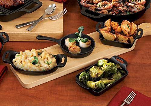 WINCO Cast Iron Server - Durable Black Design for Perfectly Serving Hot Dishes