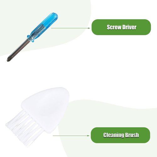 LOVECO Replacement Parts - Compatible with iRobot Roomba E, I & J Series | 2 Rubber Brushes, 8 Filters, 8 Brushes
