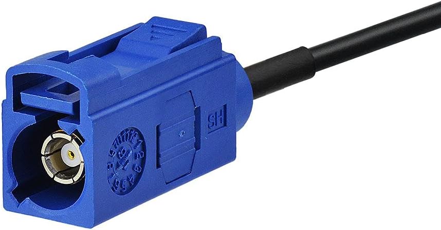 BINGFU Vehicle Waterproof Active GPS Navigation Antenna Fakra C Blue GPS Antenna Compatible with Car Truck SUV Head