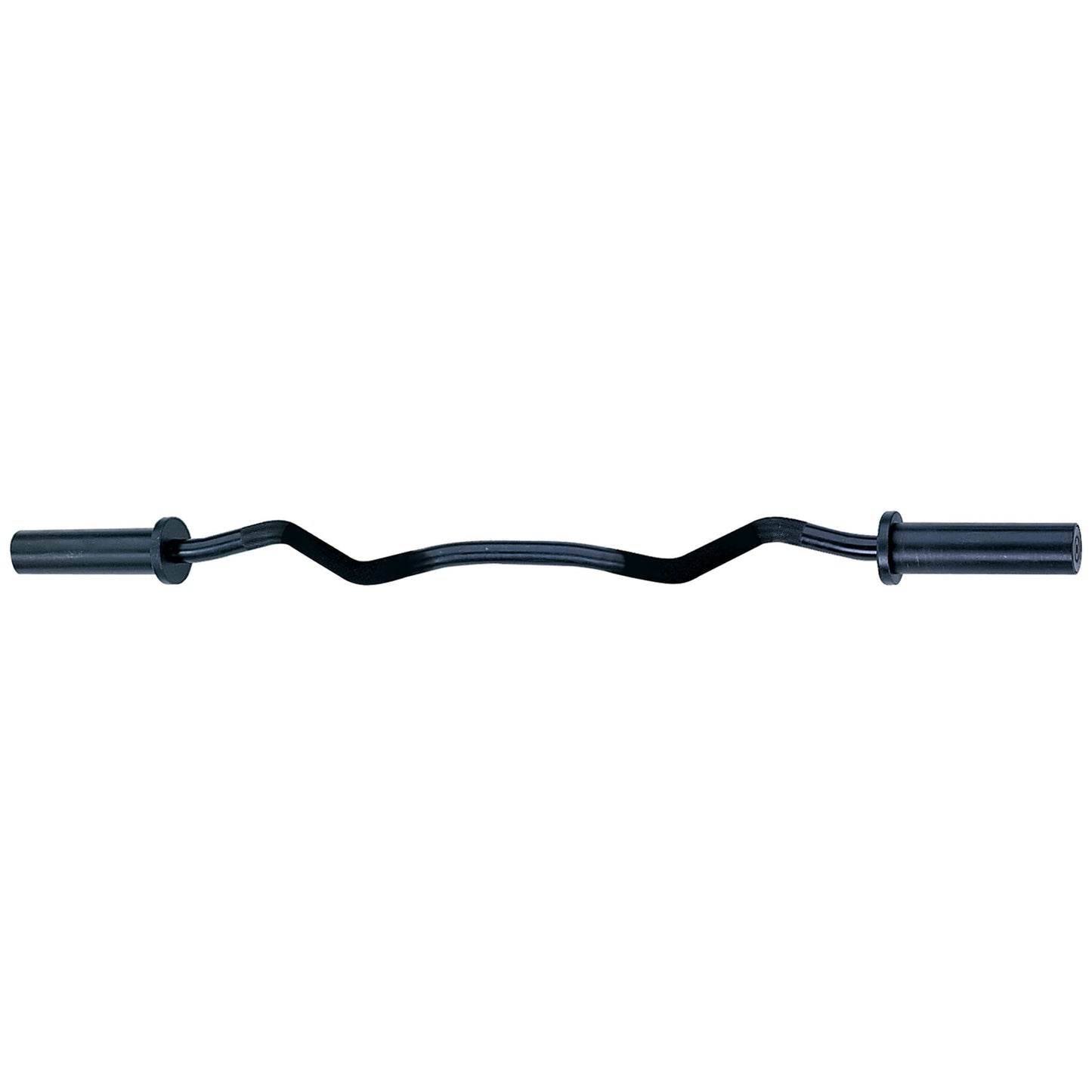 Body-Solid (OB47) Olympic EZ Barbell Curl Bar with Knurled Grip, 47" Chrome Finish for Upper Arm Mass, Strength and Definition, Compatible with 2" Dia. Hole Plates and Barbell Collars (Silver)