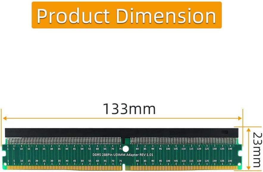 Mustpoint DDR5 U-DIMM 288Pin DDR5 Adapter Riser Card Memory Diagnostic Test Card