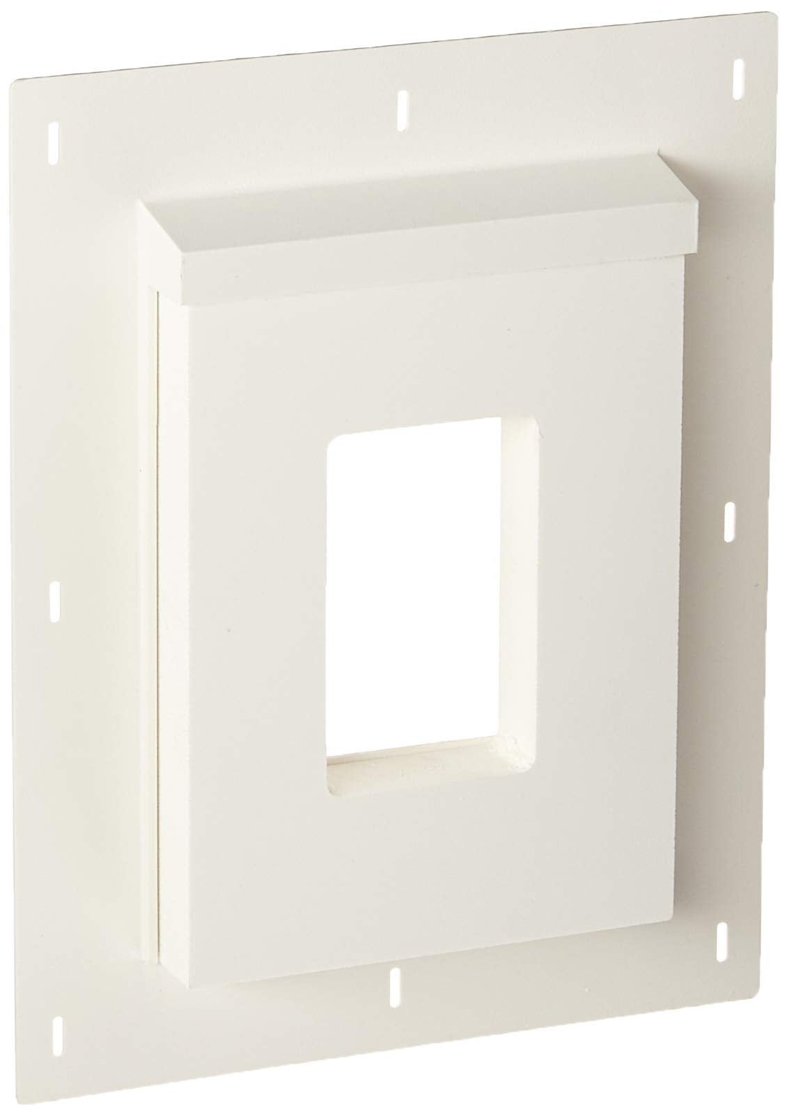 Builders Edge SMR68TW Sturdimount Receptacle Primed Mounting Block, 6" W X 8-1/2" H, Fiber Cement
