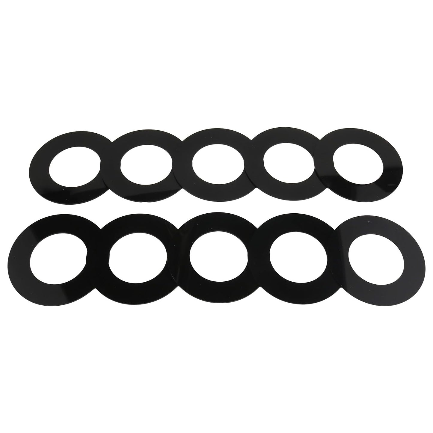 WQSING 10PCS 50mm Bucket Pin Shim Kit Compatible with Caterpillar CAT Bobcat Deere Komatsu Excavator Skid Steer Heavy Equipment