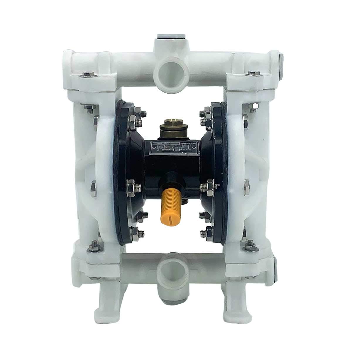 HOTSTORE Air-Operated Heavy Duty Double Diaphragm Transfer Pump 1/2" Inlet & Outlet, 13GPM Polypropylene Air Operated Pneumatic, 1/4" Air Inlet for Diesel, Grease, Kerosene & Oil