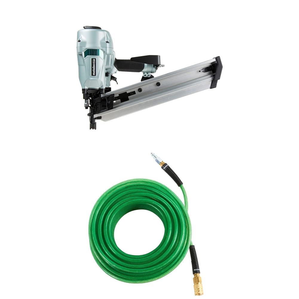 Metabo HPT Framing Nailer (NR90AC5) w/ 100' Air Hose (115156M)