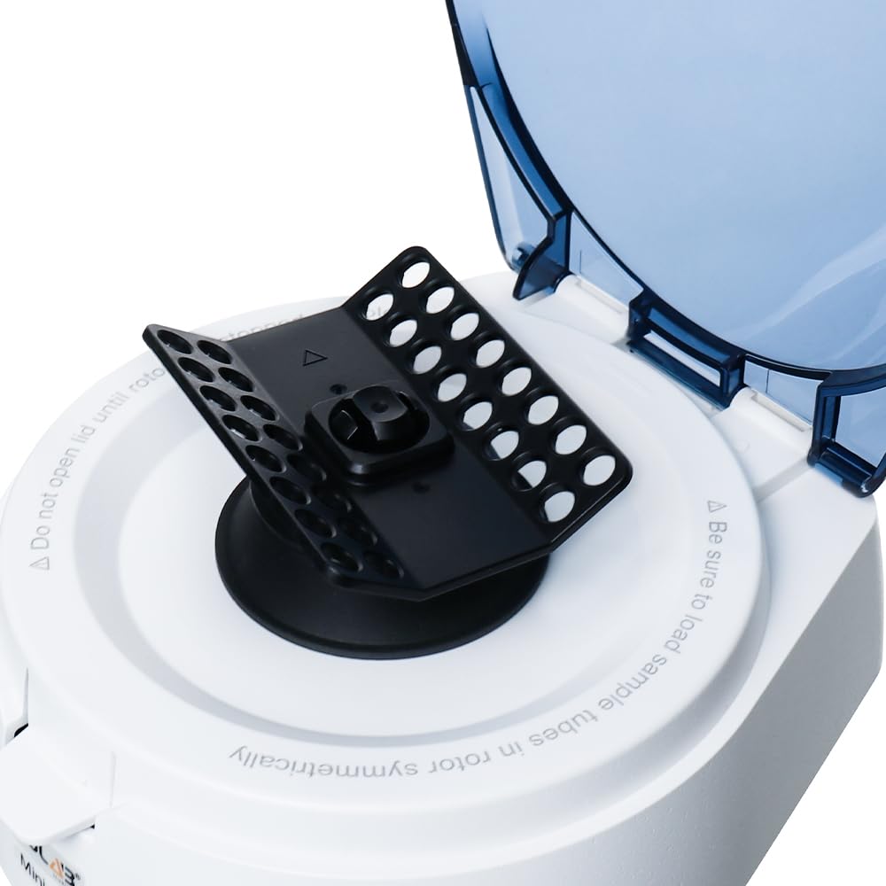 ULAB Mini Centrifuge, Lab Benchtop Micro Centrifuge 7000RPM, Low Noise, 2 Rotors for 8 x 0.2/0.5/1.5/2.0ml and 0.2mL×32 PCR Strips or 0.2mL×4 PCR 8 Strips, UMP1008