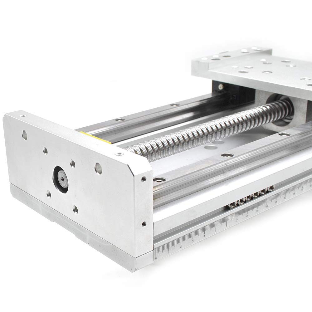 Electric Linear Rail Guide 200mm Ballscrew 1605 Slide Stage Load 250kg Nema23 Motor Base for DIY CNC Z Axis