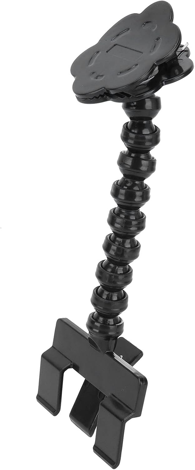 Bewinner Adjustable Pet Selfie Stick | Flexible Phone Holder with Flower Clamp for Cat & Dog Photography (Black)