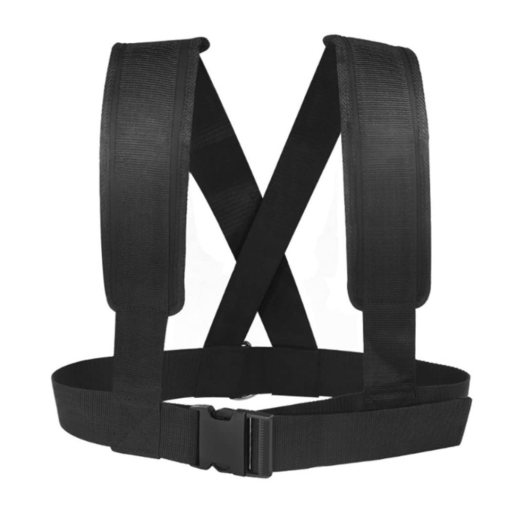 Sled Harness Tire Pulling Speed Resistance Power Belt Adjustable Weight Trainer with Pull Strap, Resistance Bands Bands