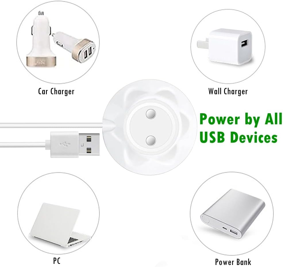 BATSOEASY (12mm Magnetic USB Charger Cable, Replacement Fast Rose Charging Cord Dock Station Rose Port)