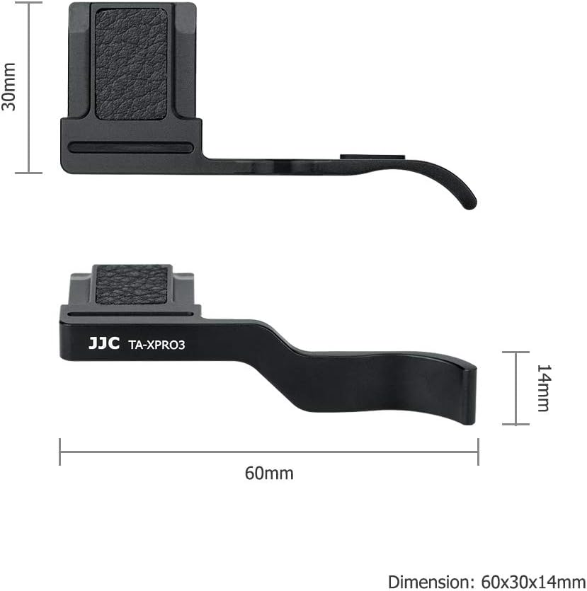 JJC X-Pro3 X-Pro2 X-Pro1 Xpro3 Xpro2 Xpro1 Deluxe Metal Thumb Up Grip for Fujifilm Fuji Digital Mirrorless Camera Thumb