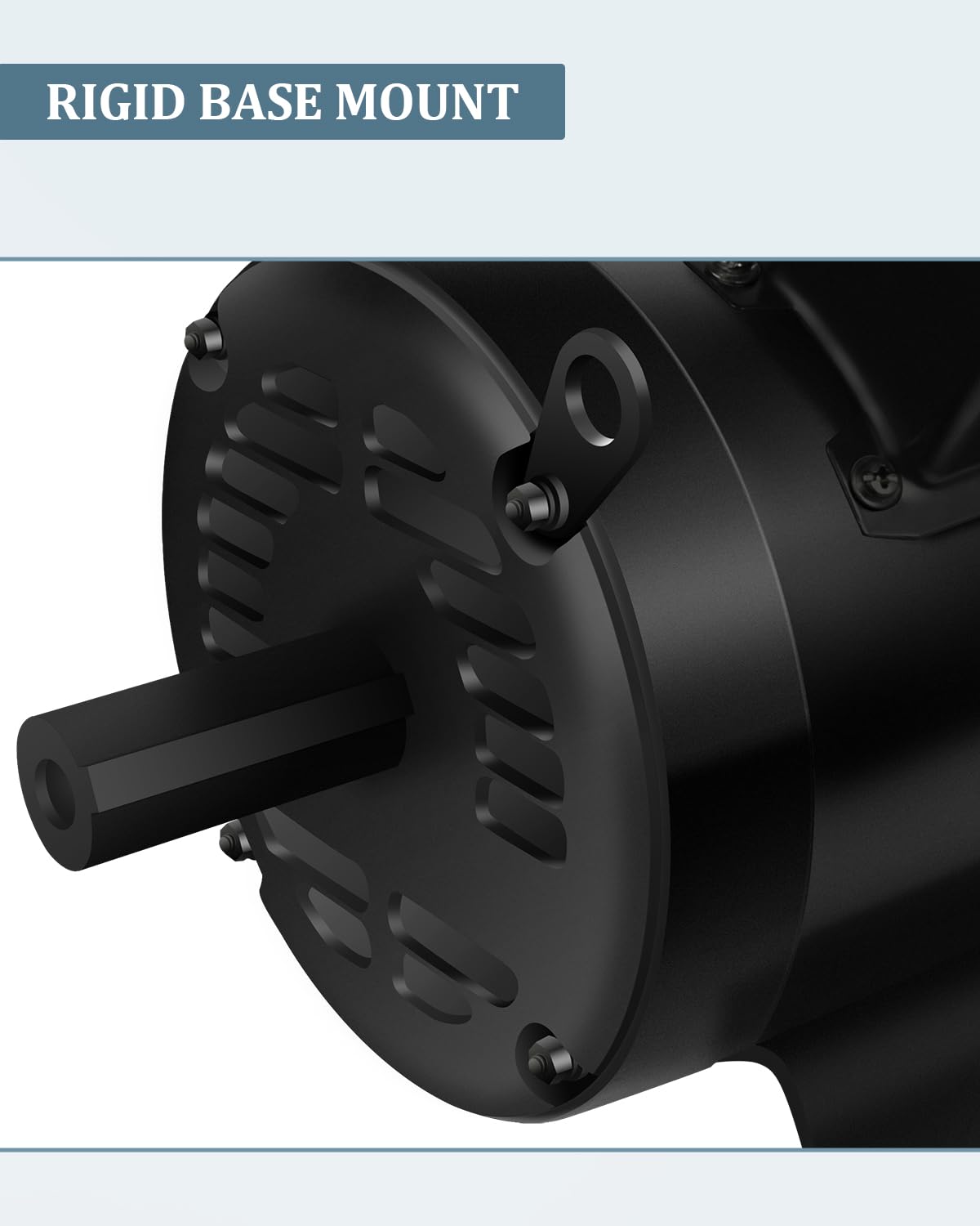 Air Compressor Motor 5HP Electric Motor 1750 RPM, Single Phase,184T Frame, 208V-230V, 1-1/8"Shaft Diameter Rolled Steel Shell 60HZ