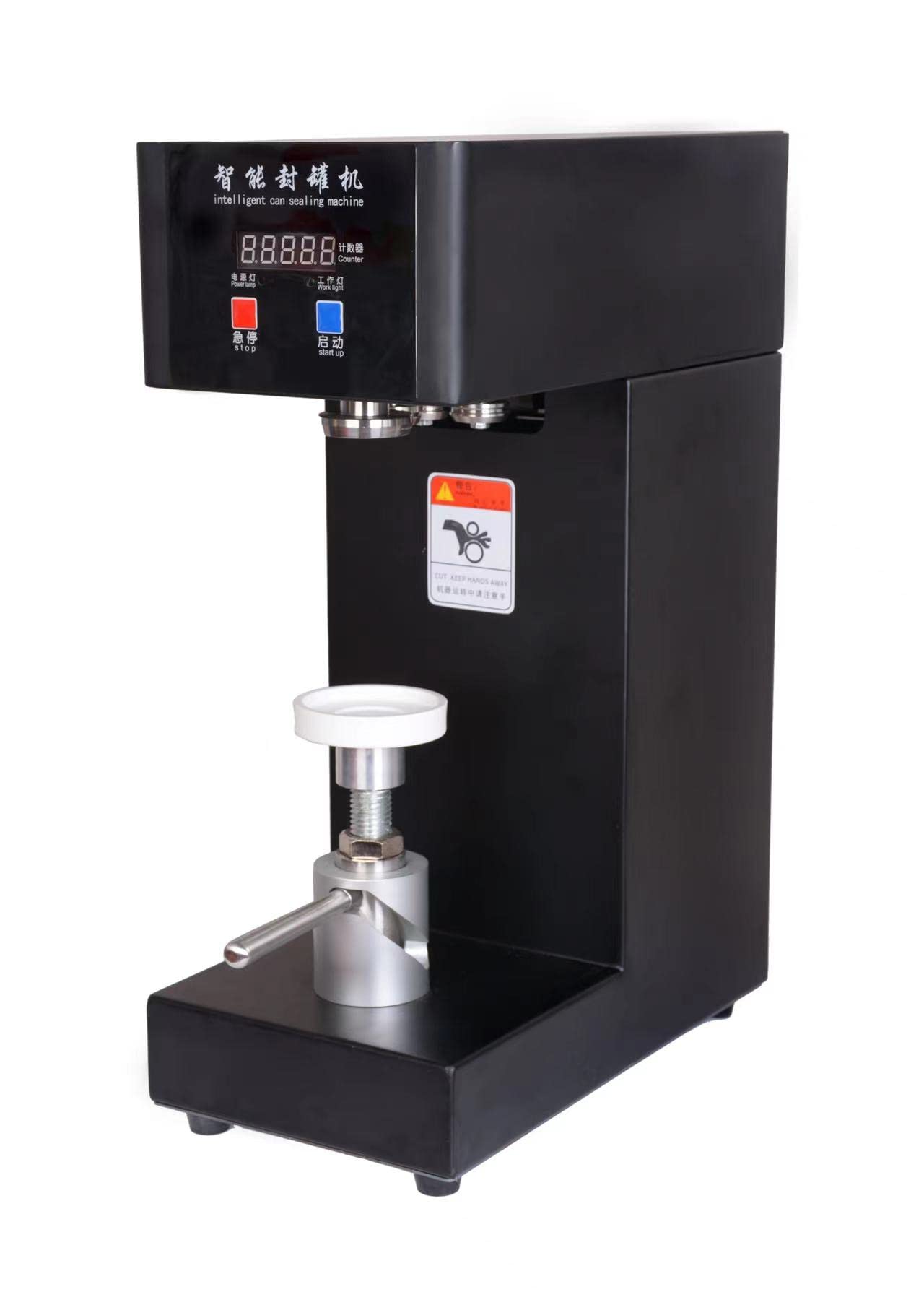 Kolice Commercial Automatic Can Sealer Machine, Can Seamer, Can Seaming Closing Capping Machine, Cup Sealing Machine, 2.2" Can Dia. for Sealing Plastic/Glass/Tin Bottles with Aluminum Caps