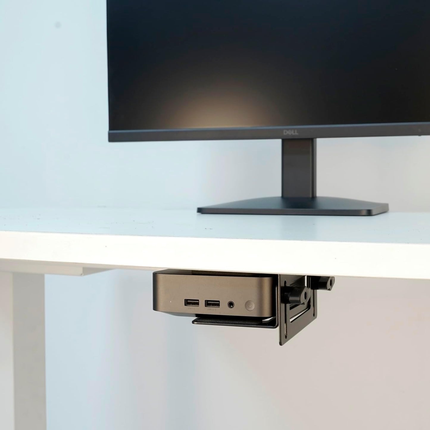 Monzlteck Adjustable Small Device Wall Mount Or VESA Mount Behind the Monitor |Design for Streaming Media Player