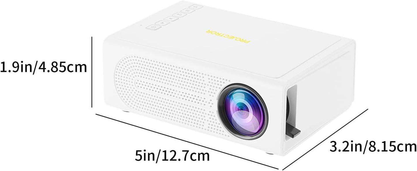 Generic 1080P Portable Wall Projector, Mini Projector for Bedroom with Remote LED, Phone Projector HD, Projector