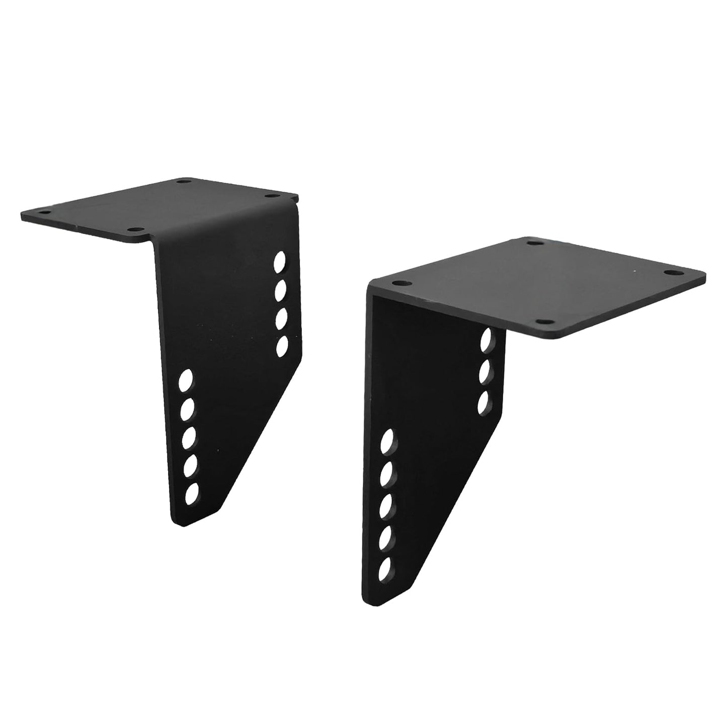OMMUU DIY Floating Stair Riser Brackets,Bolt Type Modern Floating Steps Vertical Plate Stand Rack,Mono Stringer Wooden Staircase Heavy-Duty Metal Brackets(No Screws Installed) (1)