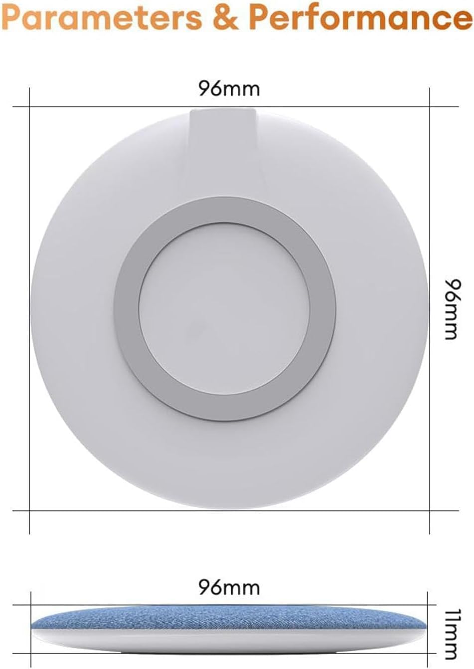 MENLINDIN (2pc) Bluetooth Pillow Speaker, Sleep Pillow Speaker, Mini Portable Under Pillow Speaker with White Noise