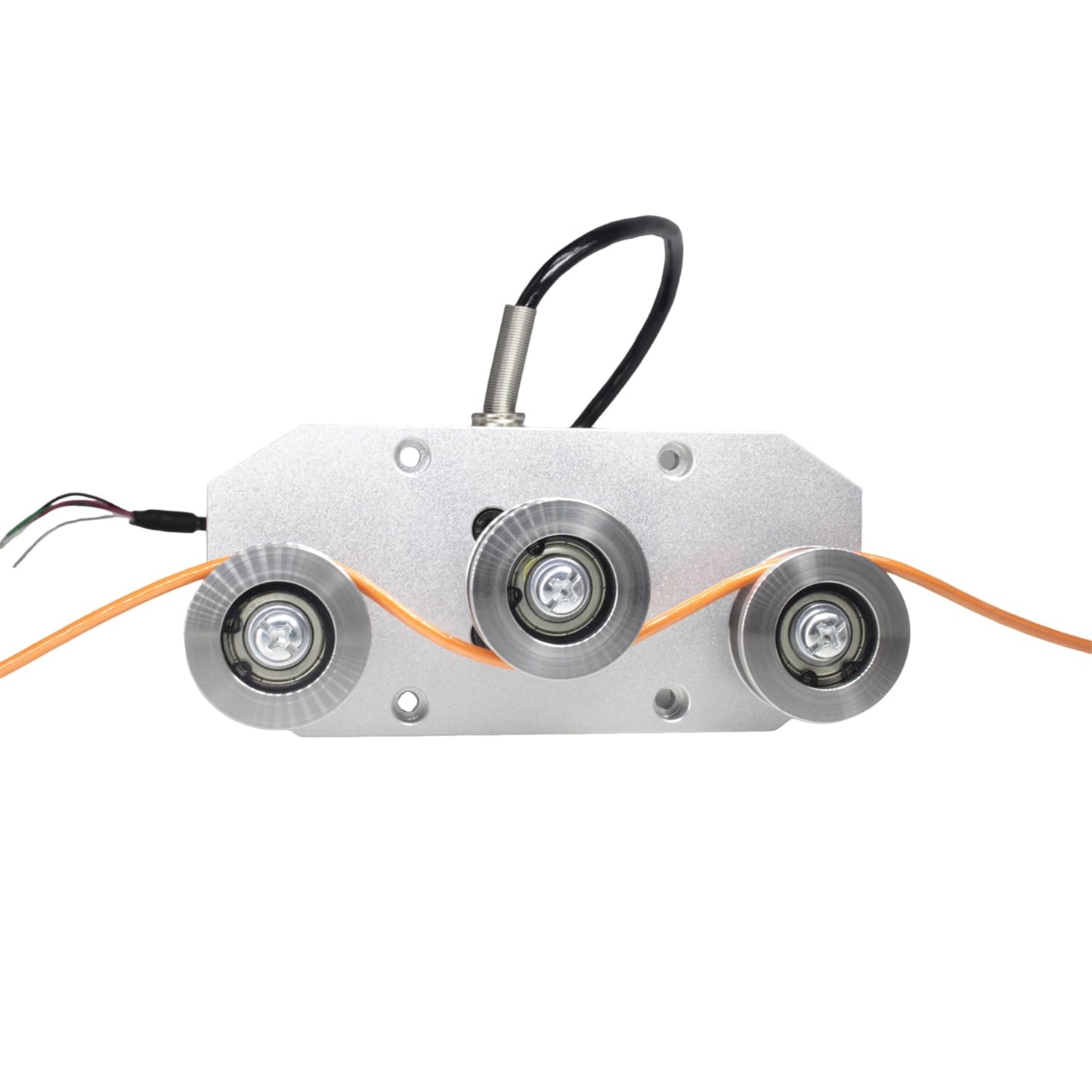 Tension Sensor for Wire Rope 0-20kg Three Pulley Load Cell Force Sensor High Accuracy Stainless Steel Industrial Tension Transducer for Industry Textile Metal Cable Wires (0-20kg)