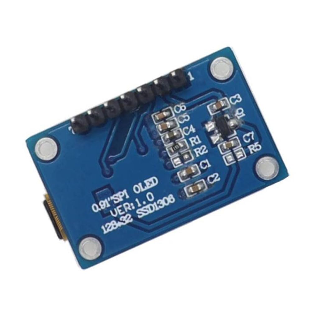 Senzooe 0.91 inch 128 32 7-pin OLED display x module OLED LCD screen SPI (blue)