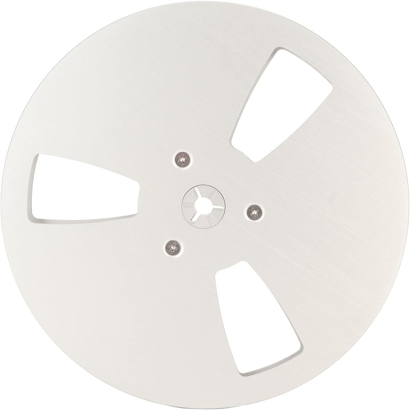 FOLOSAFENAR 1/4 Inch 7 Inch 3 Hub Empty Reel to Reel Take-up Reel - Universal Holes Aluminum Alloy Opening Part, Low