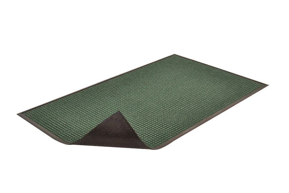 NoTrax 3'x5' Guzzler Commerical-Grade Entrance Mat, Dirt and Moisture Control, Rubber-Backed, Indoor/Outdoor, Green, 166