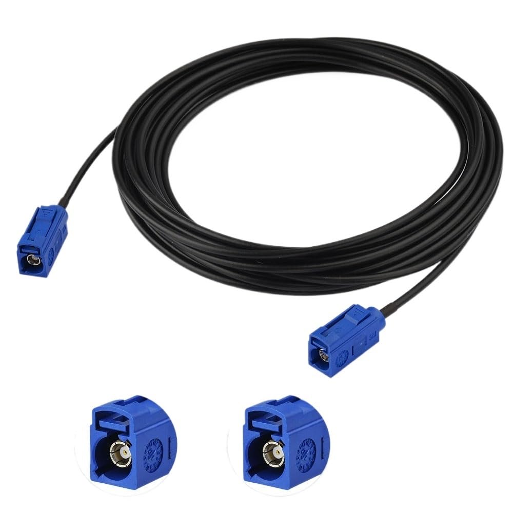 VSVAKHXC RG174 1.5M Fakra C Ja-ck to Female Straight Pigtail Feeder Cable Assembly for Telematics or Navigation