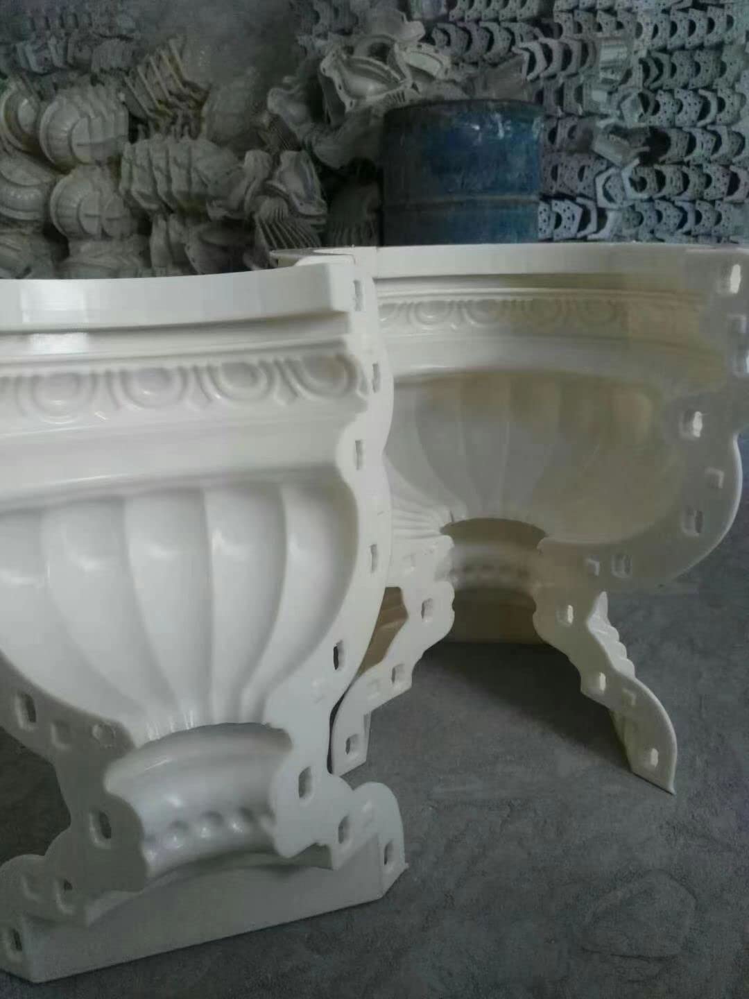 Reazone ABS Diameter 50cm Plastic Precast Concrete Flower Pot Planter Molds for Sale