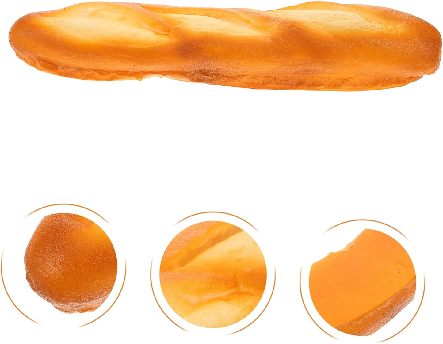 Cabilock Realistic Baguette Bread Model for Bakery Decoration Photography Props and Teaching Tools Faux Food Display