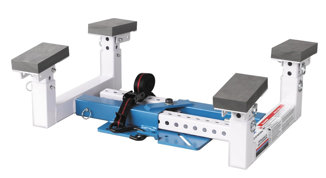 OTC 1758 Fuel Tank Handler - Provides Safe and Efficient Fuel Tank Handling; Use with OTC and Other Transmission Jacks; 24" to 38" (Horiz.) and 7" to 11" (Vert.) Adjustment; Up to 40 Gal. Tanks